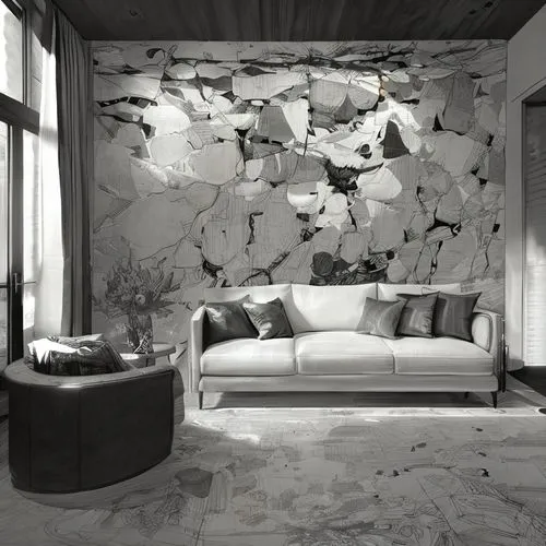 contemporary decor,background with stones,wall plaster,exposed concrete,stucco wall,natural stone,modern decor,living room,limestone wall,sitting room,rough plaster,mid century modern,rock walls,livin