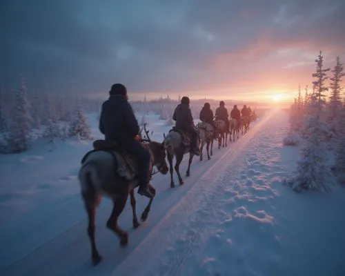 We'll go, we'll ride on reindeer in the early morning and rush desperately into the snowy dawn. You'll know that the north is called the far north for nothing, You'll see it's endless, I'll give it to