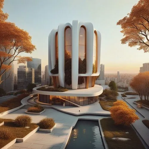 a skyscraper commercial building 