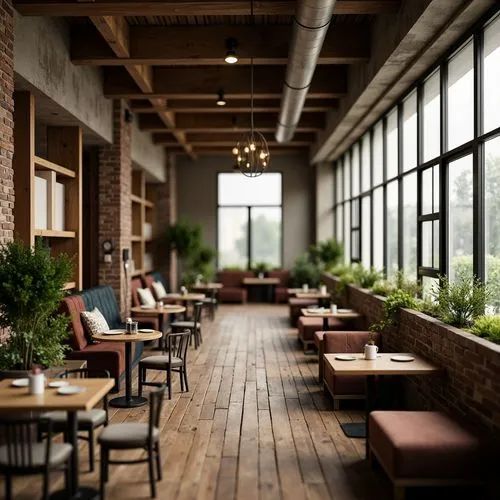 Coffee Shop Eclecticism Style Architecture Design Ideas