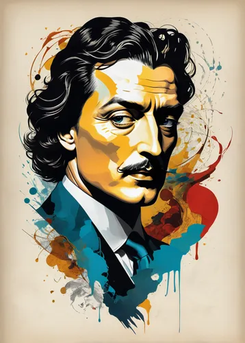 Describe variety of man mixture of salvador dali and Laetitia casta in the world with piles of man. sketchbook style, different kinds of laetitia casta ia a page, a harmonious blend of the past and pr