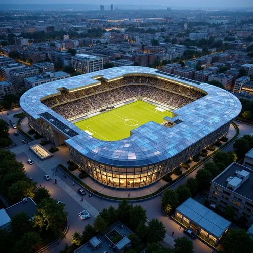 Football Stadium Constructivism Style Architecture Design Ideas