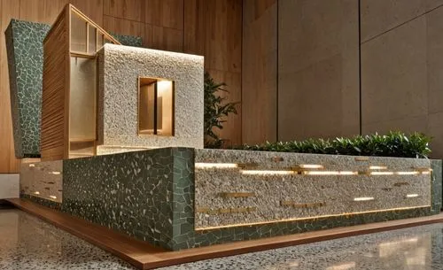 MEJORA EL RENDER A UN RENDER PROFESIONAL CON MATERIALES MUY REALISTAS ENTRE MADERA, PIEDRA CORTADA, VIDRIO Y CONCRETO BLANCO.  rESPETAR LA GEOMETRÍA DEL VOLUMEN . VISTA EXTERIOR DE LA CABAÑA, ESTILO C