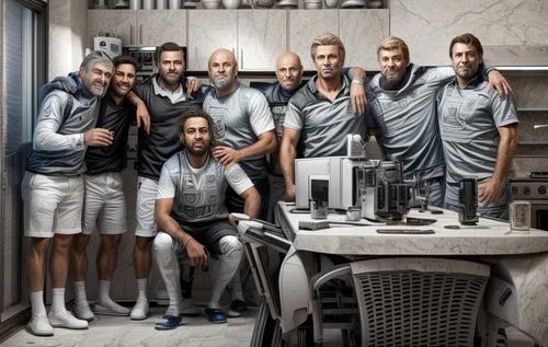 guardianes galacticos,a group of men are posing for a po,football team,soccer team,chess men,footballers,caner,barbershop,team spirit,ceramists,group of real,men sitting,masseurs,prisoners,the men,tea