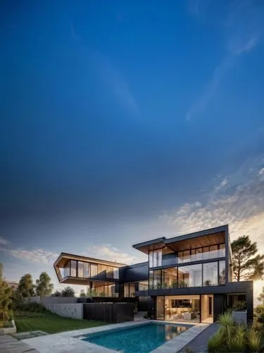 very blue sky in the background,modern house,dunes house,modern architecture,luxury home,luxury property,house by the water,florida home,beautiful home,pool house,holiday villa,contemporary,beach hous