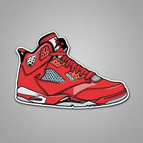 sticker of red nike jordans, vector art









,jordan shoes,shoes icon,jordans,fire red,airness,carmine,maple leaf red,vector graphic,carmines,lebron james shoes,basketball shoes,vectoring,sports s