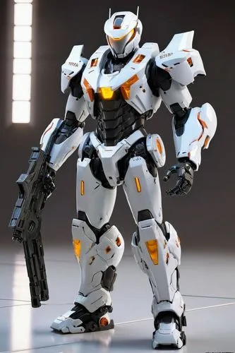  Action Figure， Full body ,the robot that looks like it has been used as weapon,garrison,war machine,model kit,modulus,skirmisher,vector,heavy object,ramjet,lion white,topspin,gunrunners,armored,patro