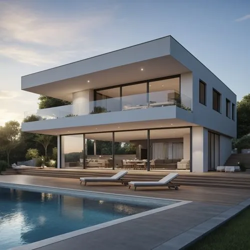 a modern house with swimming pool and stairs leading to the upper level,modern house,modern architecture,fresnaye,luxury property,modern style,dunes house,Photography,General,Realistic