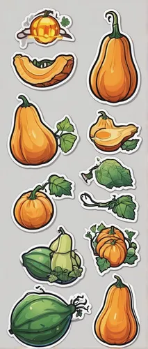 Imagine a futuristic world where bitter gourd has become a rare and valuable resource sought after by all.,fruit icons,fruits icons,vegetable outlines,gourds,decorative squashes,food icons,melons,pump
