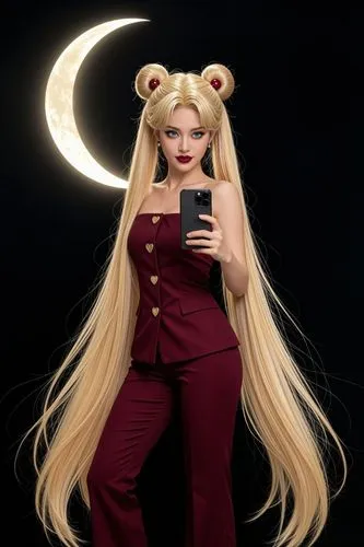 transform female to look more appealing.

 dark red lipstick. Ensure the characters have beautiful faces and dynamic poses. Enhance with detailed textures. high quality, ultra detailed, realistic ligh