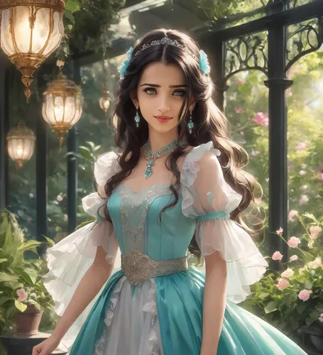 Bhadrika - Elegance 0.6,esmeralda,belle,princess sofia,fairy tale character,rosa 'the fairy,cinderella,rosa ' the fairy,fantasy portrait,tiana,snow white,fairy queen,disney rose,enchanting,jasmine blo