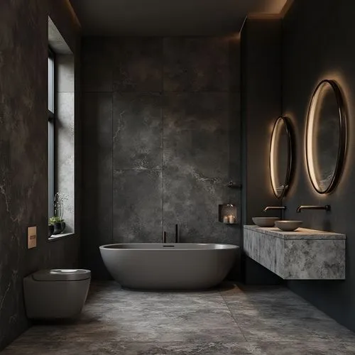  ,the bathroom is clean and ready to use,modern minimalist bathroom,ceramiche,bath room,luxury bathroom,bathtub,marble texture,marazzi,ceramic tile,bathroom,ceramic floor tile