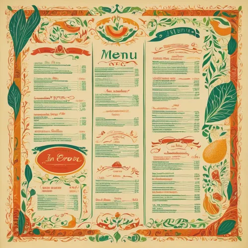 Design a restaurant menu with fancy lettering for a fine dining establishment.,menu,course menu,healthy menu,christmas menu,placemat,breakfast menu,à la carte food,restaurants,the dining board,alpine 