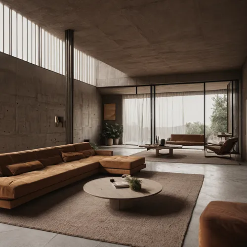 mid century modern,mid century house,modern living room,exposed concrete,concrete ceiling,interior modern design,mid century,dunes house,living room,corten steel,concrete,concrete slabs,livingroom,int