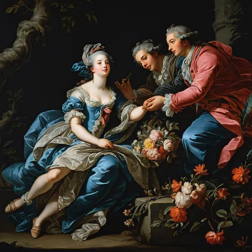 photo begrand black background wallpaper,rococo,woman holding pie,floral ornament,cepora judith,young couple,la nascita di venere,woman eating apple,courtship,apollo and the muses,bach flower therapy,