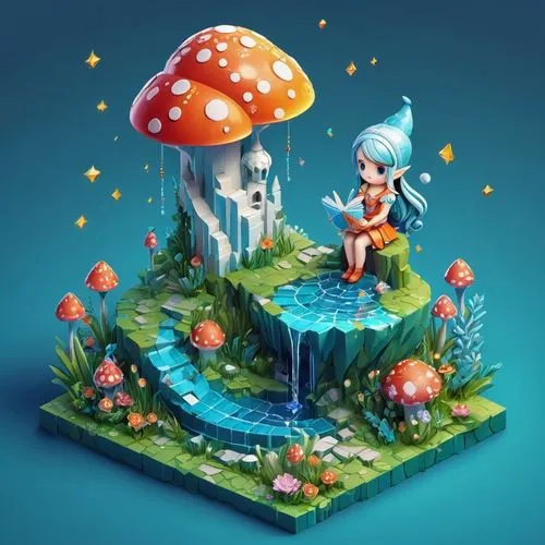 Fantasie figur mit einem pilz
,mushroom landscape,mushroom island,wishing well,fairy world,fairy house,fairy village,fairy stand,fairy chimney,3d fantasy,fairy forest,floating island,aqua studio,fores