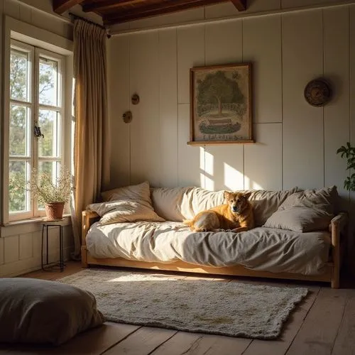 A cozy,two small white ,sweaters