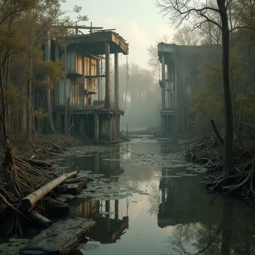 Deconstructivism Style Wetland Design Ideas
