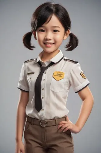 (masterpiece, best quality:1.2), ((1girl)),  ((solo girl)), (one Girl) ((alone)) asian, collared shirt, black hair,shirt,short sleeves,simple background, smile,shirt tucked in, white shirt, realistic,
