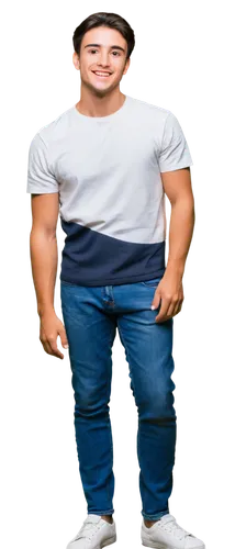 Male, handsome, solo, (25yo), strong facial features, short black hair, slight stubble, brown eyes, fit physique, white shirt, dark blue jeans, casual sneakers, relaxed posture, leaning against wall, 