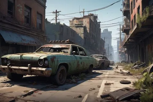  Game Scene, Wild angle view,cryengine,uncharted,cuba background,havana,postapocalyptic,post apocalyptic,abandoned car,varsavsky,junkyard,old havana,rusty cars,old abandoned car,junk yard,smoketown,sa
