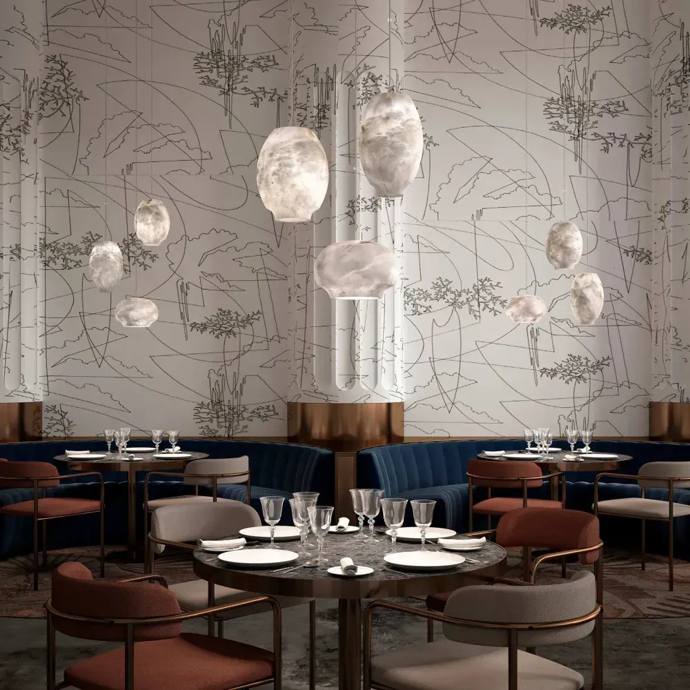 Vira Alabaster Pendant Light
