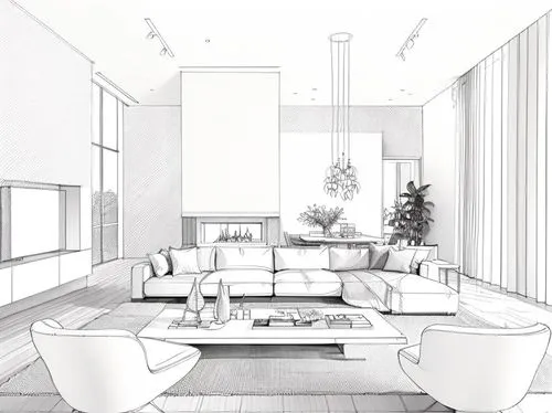 Modern Living Room,an illustration of a living room, with large sectionals,sketchup,living room,modern living room,livingroom,habitaciones,3d rendering
