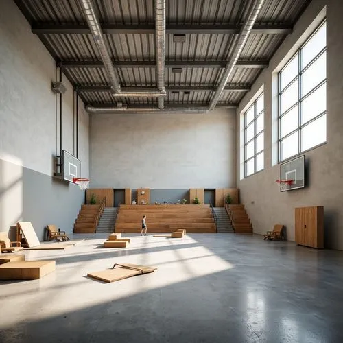 Bauhaus Style Gymnasium Architecture Design Ideas