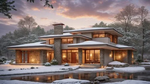 4 Bedroom House Plan Designs,winter house,log cabin,new england style house,the cabin in the mountains,snow roof,snowy landscape,snow landscape,log home,snow scene,beautiful home,snow house,snow shelt