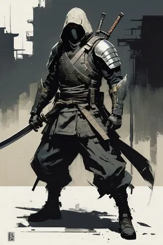 Game character design, full body,ronin,kenshi,ashigaru,samurai,samurai fighter,kenway,swordsman,shinobi,knight,samarai,executioner,assassin,mercenary,yojimbo,warlord,nihei,monk,lone warrior,the wande