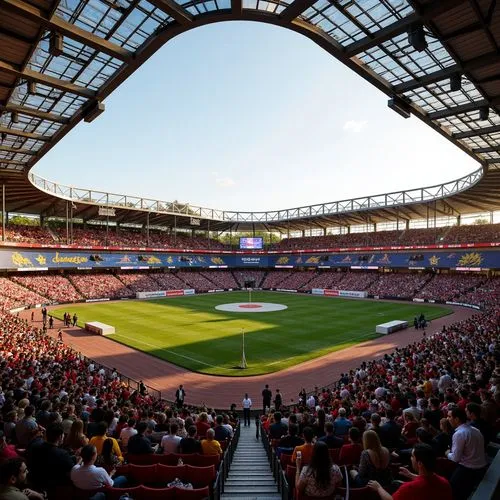 Deconstructivism Style Soccer Stadium Design Ideas