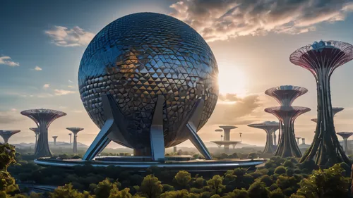 future world,futuristic architecture,futuristic landscape,alien world,alien planet,futuristic art museum,mushroom landscape,largest hotel in dubai,fantasy city,dubai,shanghai disney,dhabi,abu dhabi,so