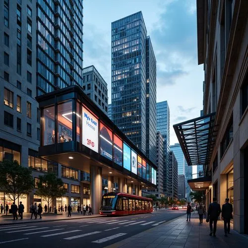 Tram Station Eclecticism Style Building Design Ideas