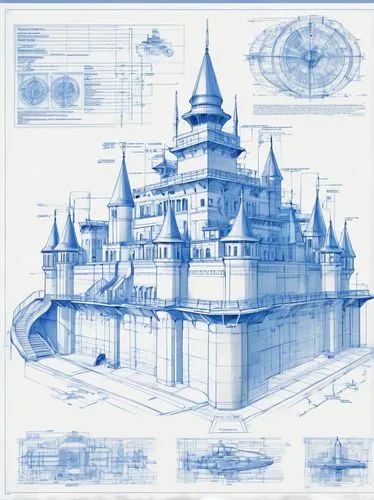  wild angle view,blueprint,imagineering,disney castle,blueprints,turrets,fairy tale castle,penciling,digiscrap,diagon,castles,castlelike,fantasyland,shanghai disney,wireframe graphics,sketchup,unbuilt