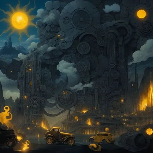 COMIC STYLE, COMIC ART, awesome dark COMIC ARTWORK , Dieses Bild zeigt eine kolossale, gottgleiche Energie-Entität in einem epischen, düsteren Dark-Fantasy-Stil. Die Kunstart ist eine hochdramatische 