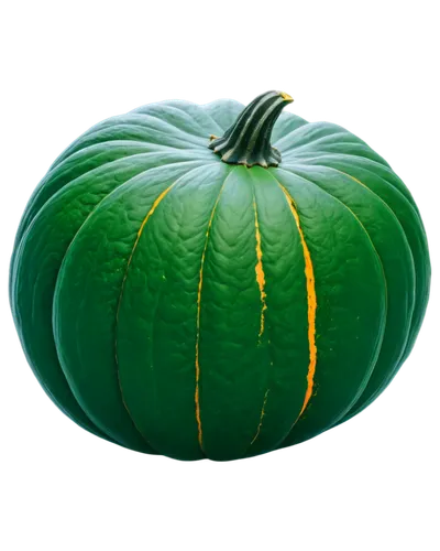 Pumpkin, orange, round, smooth surface, green stem, detailed texture, veins visible, warm lighting, 3/4 composition, shallow depth of field, cinematic color tone, autumn theme.,a green pumpkin with ye