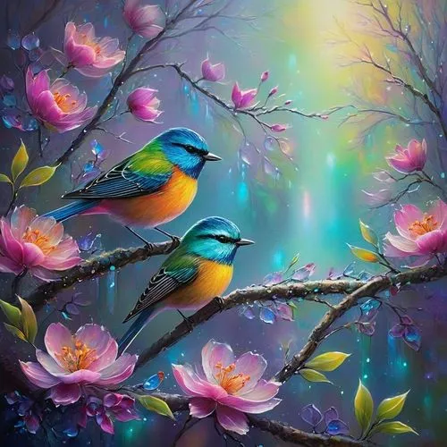 Birds chirped melodically, their songs carrying through the ancient trees as if celebrating the princess's arrival. Flowers bloomed in a vibrant tapestry of colors, each petal seeming to glisten with 