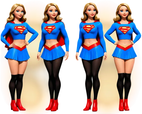 Create only high resolution, pixar 3d style, realist, 4k, character sheet style images like a paper doll, A pose. Create a beautiful and sexy super girl by dc comics studio. Her face must be like that