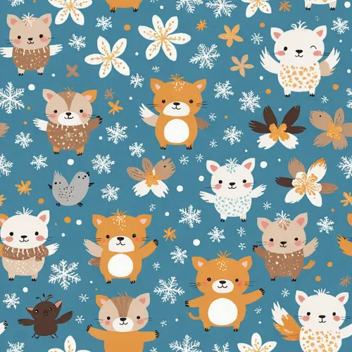 christmas pattern,seamless pattern repeat,snowflake background,christmas tree pattern,owl pattern,wood daisy background,autumn pattern,flowers pattern,winter animals,wrapping paper,christmas snowy bac