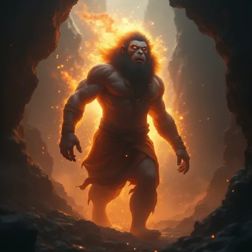 pillar of fire,cave man,god of the sea,primordial,sea god,lava,magma,molten,fire background,elemental,sun god,burning earth,pyromaniac,volcanic,burning torch,sadhus,flame spirit,torchbearer,eruption,f