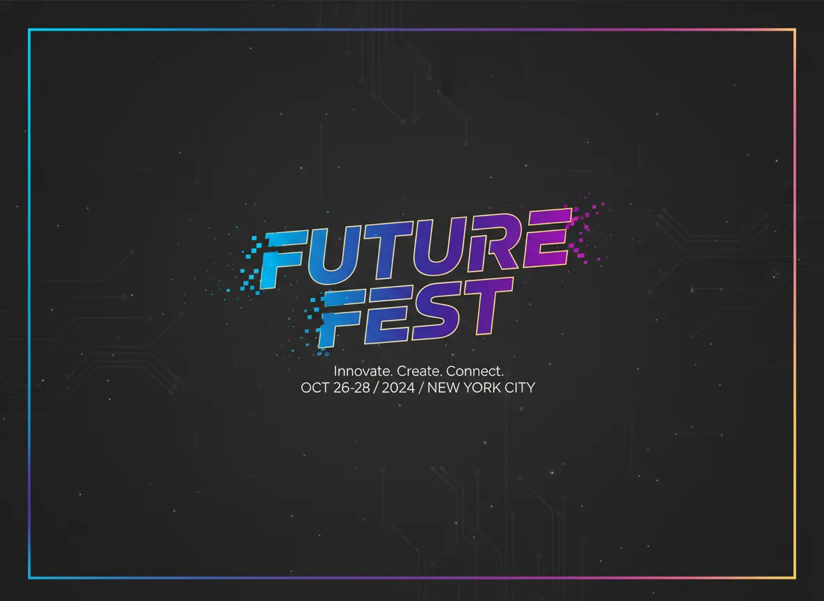 एक AI-जनित ईवेंट पोस्टर जहाँ मुख्य टाइपोग्राफ़िक तत्व स्पष्ट केंद्र बिंदु है, जिसे आसपास के नेगेटिव स्पेस द्वारा उभारा गया है।