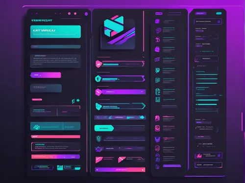 Build a captivating Twitch chat overlay for a futuristic gaming stream.,flat design,dribbble,80's design,neon arrows,web mockup,dribbble icon,design elements,landing page,gradient effect,abstract desi