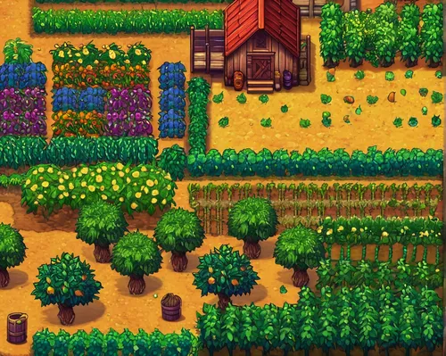 Which summer crop should I grow in Stardew Valley?,vegetable field,farms,fruit fields,agricultural,organic farm,farm,vegetable garden,bee farm,farmlands,farm yard,vegetables landscape,harvest festival