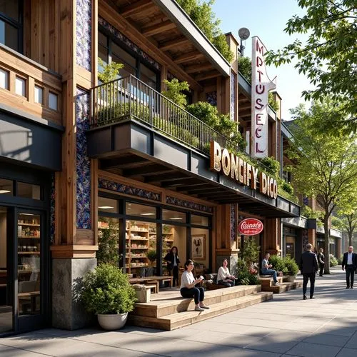 Grocery Store Eclecticism Style Architecture Design Ideas