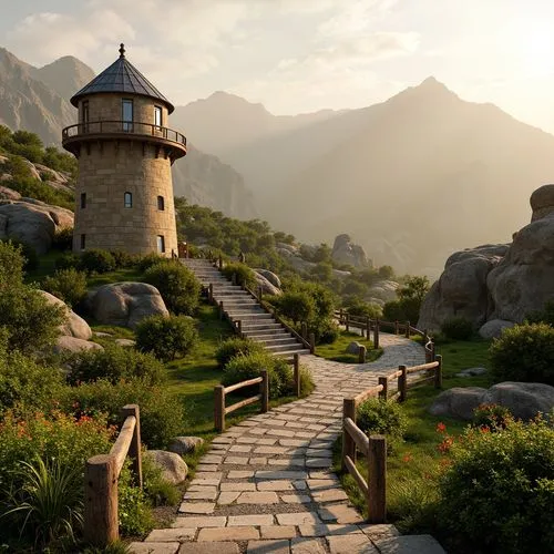 Blobitecture Style Sandstone Watching Tower Architecture Design Ideas
