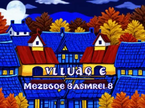 Autumn Village Digital Art,village mczeboe samril 3,scummvm,wulfgar,winter village,winogradsky,aurora village,wyborcza