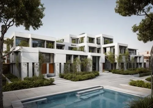Modern Minimalism colorful : Space, Furniture, Color, and Texture Apartment Design night render,landscape design sydney,garden design sydney,landscape designers sydney,townhouses,new housing developme