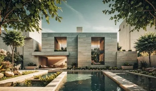 street garden  falling water pool landscape citycenter people
,modern architecture and its reflection in the water,modern house,tropical house,pool house,mid century house,beautiful home,dunes house,m