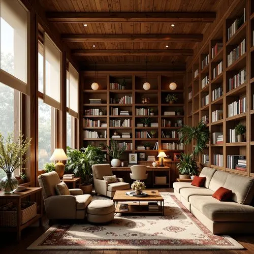 Library Traditional Style Building Design Ideas