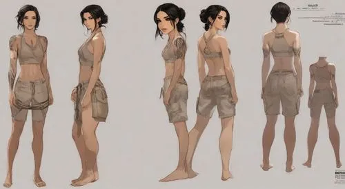 several types of outfits and accessories in various poses,longhena,syberia,soejima,hanji,women's clothing,ymir,softimage,sackcloth textured,concept art,patternmaker,anime 3d,dress form,female body,kuc